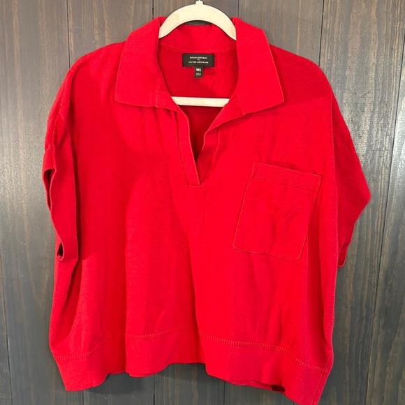Banana Republic Tops - Banana Republic Oversized Muscle Polo Womens M/L